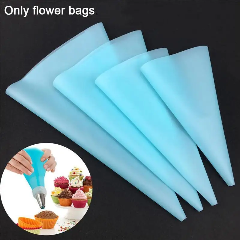 

4Pcs Confectionery Silicone Pastry Bags Cake Baking DIY Decorating Piping Bags