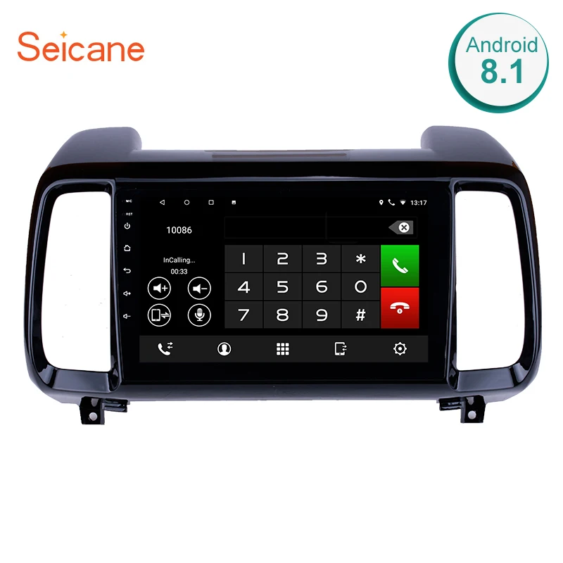 Top Seicane  Newest 9 inch for Hyundai IX35 Android 8.1 HD Touchscreen Radio GPS Navigation Bluetooth Steering multimedia player 0