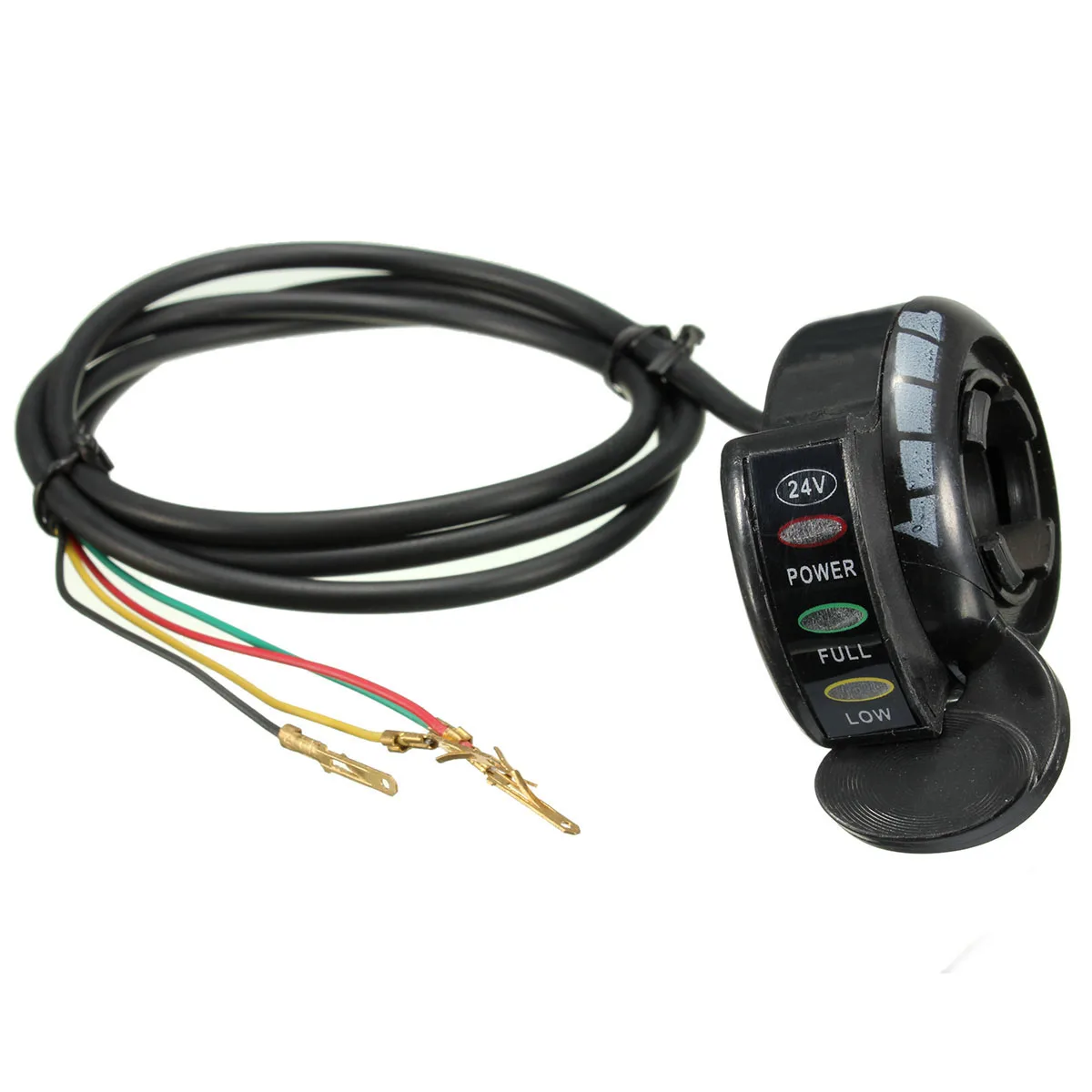 

24V 4 Wires Buggy Go Kart Electric Scooter Thumb Throttle LED Light For Razor E200 E300