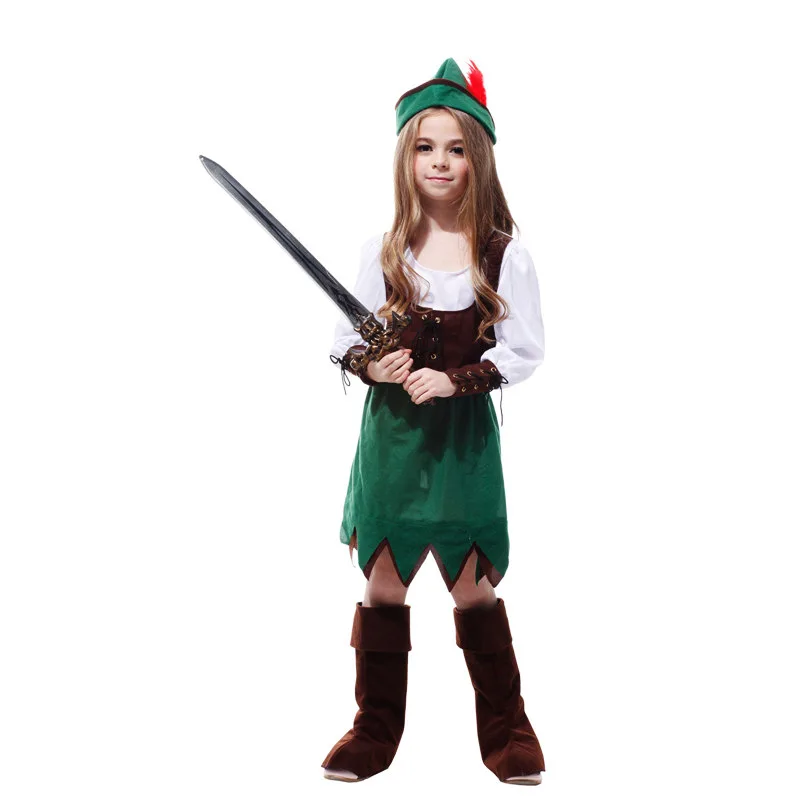 Children Halloween Costumes Peter Pan Cosplay Princess Carnival Party Girls Fancy Dress Masquerade Suit | Детская одежда и обувь
