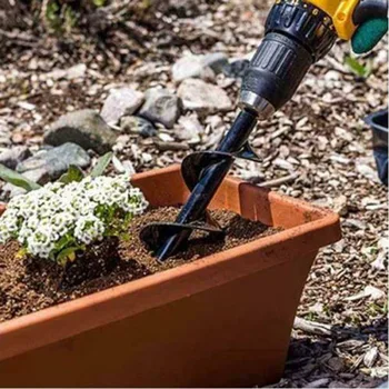 

Durable Garden Auger Spiral Drill Bit for Planting Bedding Bulbs Seedlings ALI88