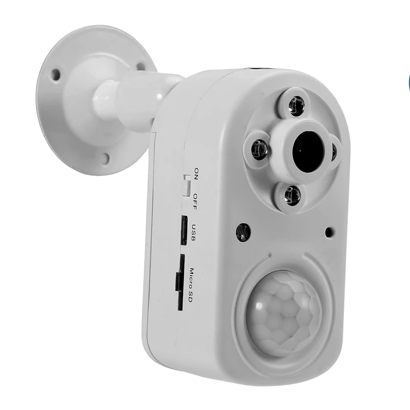 Белый 1080 P HD Home Security обнаружения движения ночное видение камеры скрытого видеонаблюдения Охота камера