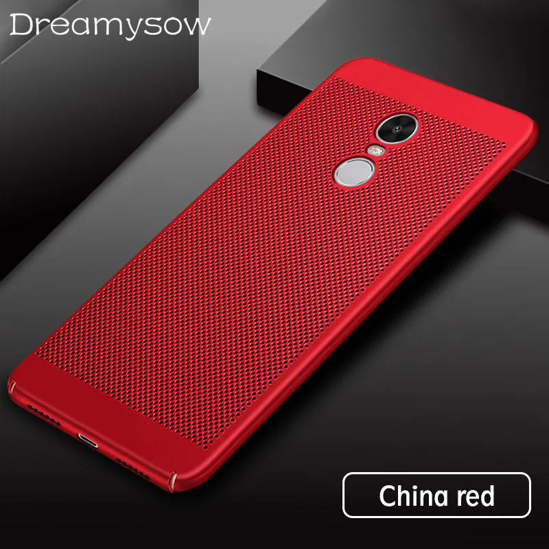 

For Xiaomi Redmi note7 Note 5 6 pro 4X 5A 4 4A Case Ultra Slim Grid Heat Dissipate Case For redmi 5 6 Pro 5A Plus Hard PC Cover