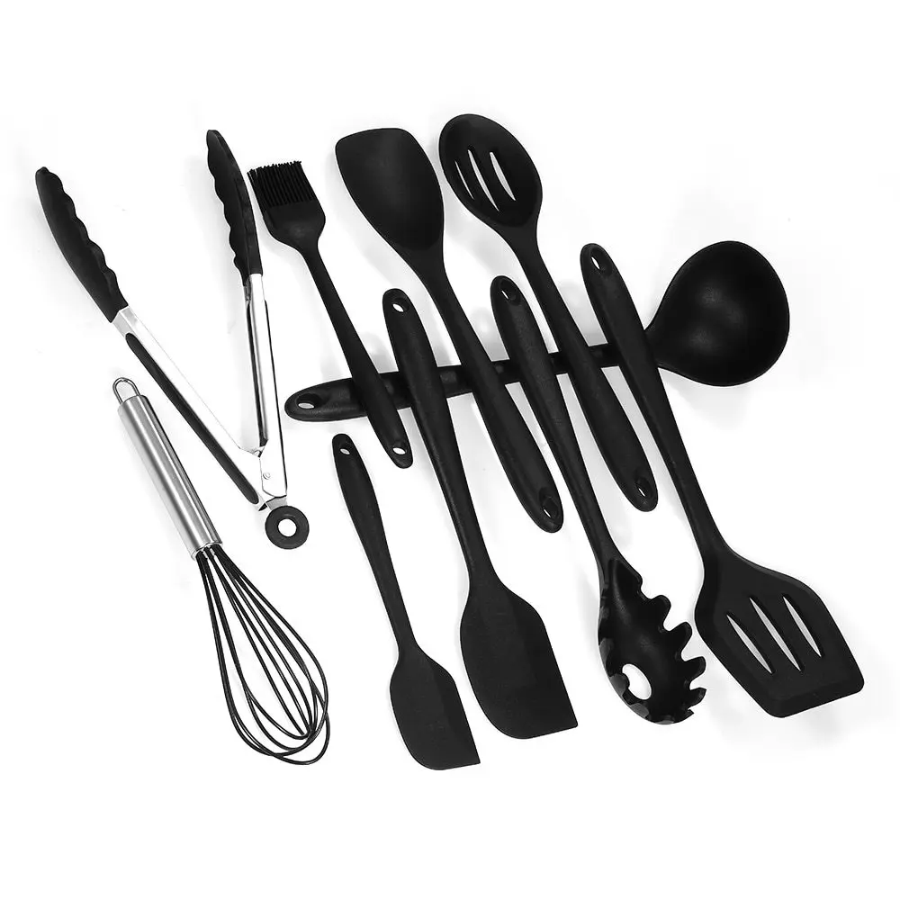 

10pcs/set Silica Gel Kitchen Cooking Utensils Set Kitchenware Salad Serving Non-stick Kitchen Utensil Set Kitchen Tools Gadget