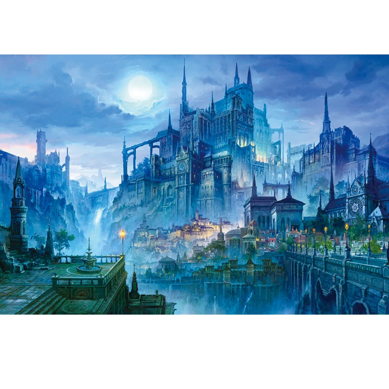 

1000 Piece World Painting Jigsaw Puzzle Toy 1000 Pieces Landscape Wooden Paper Puzzles New Year Gift for Kids