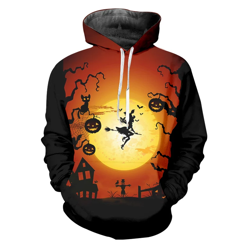 

Halloween 3D Print Pumpkin Jackets Men/women Cool Hoodies Hiphop Pullover Hood Sweatshirts Boys Fashion Tracksuirt 5XL Drop ship