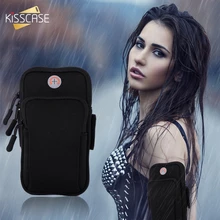 KISSCASE водонепроницаемый спортивный нарукавник для iPhone х Универсальный нарукавный спортивный Чехол сумка для huawei P20 Lite для samsung S9 чехол