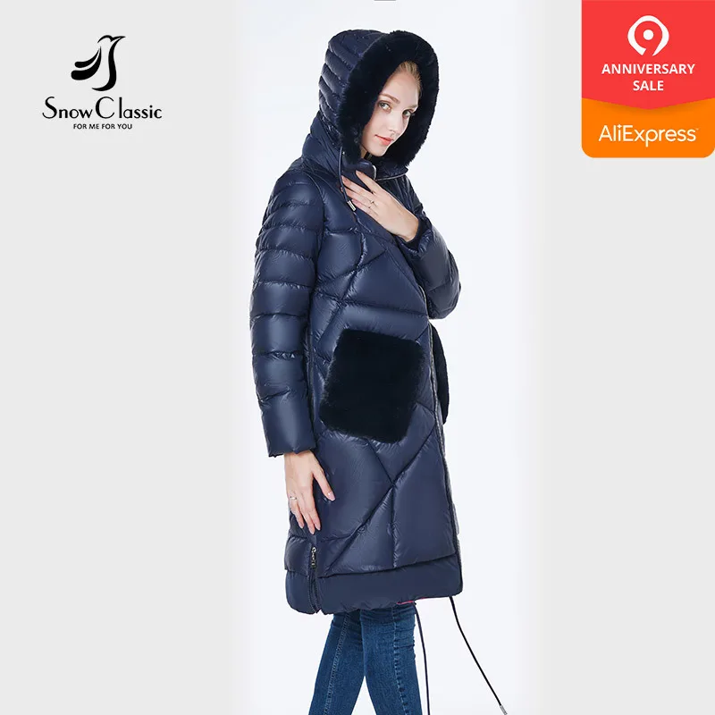 

2018 jacket women camperas mujer abrigo invierno coat women park Rabbit fur hat pocket plus size Windproof European design