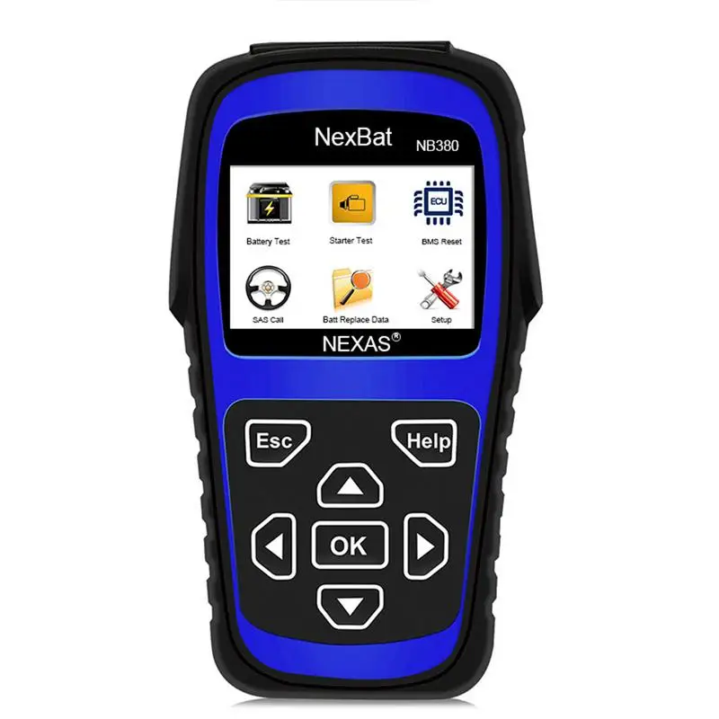 

Car AI Portable Diagnose NEXAS NB380 Battery Tester Starter & Charging System 100-2000 CCA Battery Tester Scan Tool