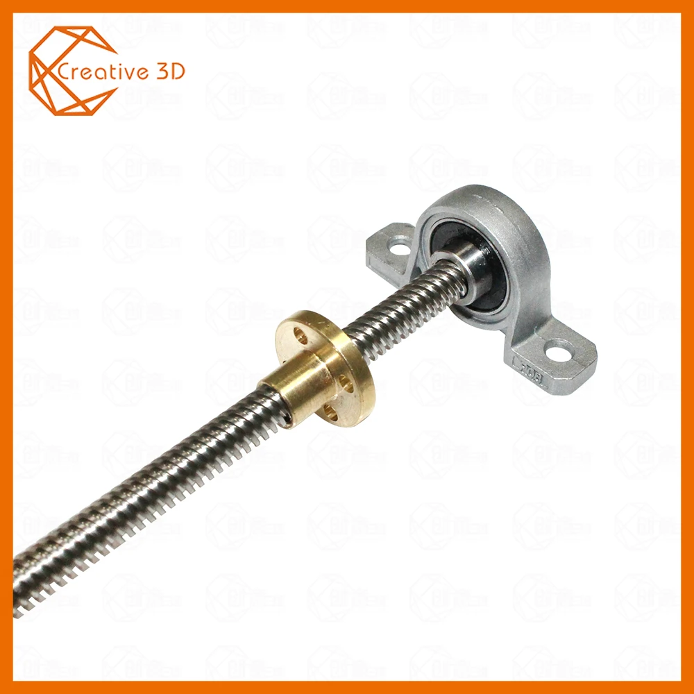 

T8 Lead screw 300/350/350/380/400/500mm 8mm+ T8 nut+KP08 bearing Bracket +5X8 mm Flexible Coupling 3D printer parts &CNC
