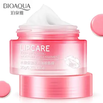 

BIOAQUA Brand 20g Lip Sleeping Mask Hydrating Makeup Exfoliator Lips Balm Moisturizer Nourish Natural Lip Plumper Skin Care