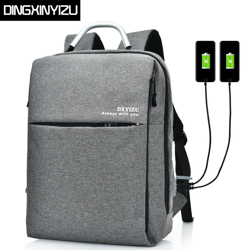 

Dingxinyizu Vintage Men Canvas Backpack Male Usb Charge Laptop Student School Backpack For Teenager Women Casual Travel Rucksack