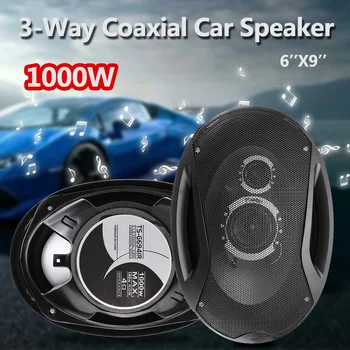 

2pcs 12V 1000W 6''x9'' 3-Way Twin Tone Auto Car Door Shelf Coaxial Speakers High Frequency Hifi Subwoofers Sound Loudspeaker