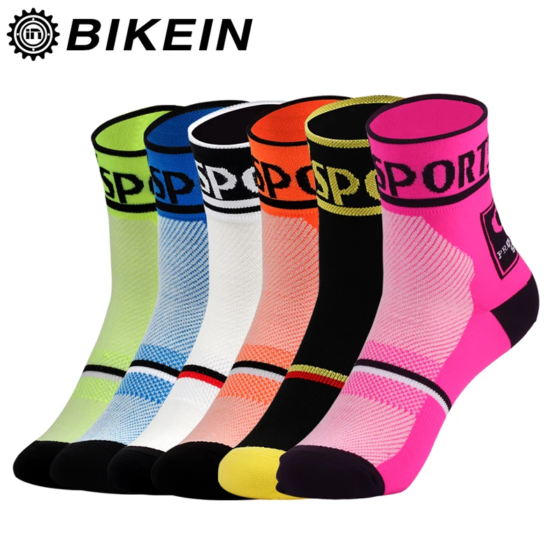 Велосипедные мужские носки BIKEIN размеры свободного размера|Носки для велоспорта|