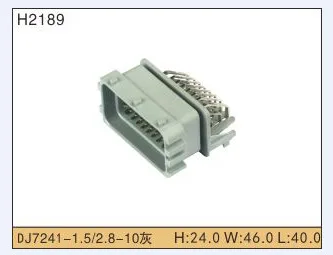 

5set 24P Automobile Waterproof Automotive Line Terminal Auto Wire Terminals Electrical 24 Pin Connectors Dj7241 1.5 / 2.8-10