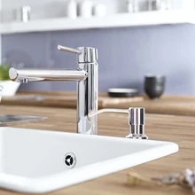 Высокая емкость кухонная раковина мыло диспенсер столешница жидкий мыльный диспенсер для посуды бутылка 304 из нержавеющей стали прессовочная головка