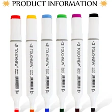 Двухголовый Маркер Набор для студентов с ручной росписью дизайн набор для рисования цветная ручка анимация посвященная