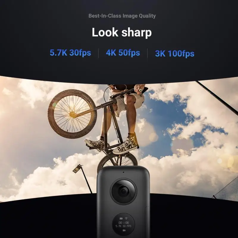 

Insta360 ONE X Sports Action Camera VR 360 Panoramic Video Camera youtube camera live video for iPhone and Android insta 360 Cam