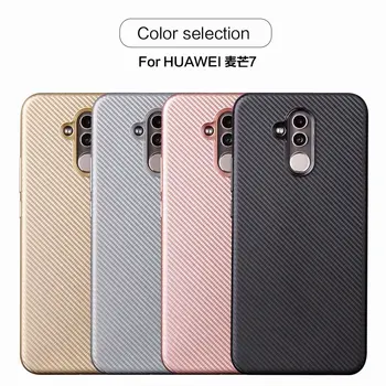 

50pcs/lot Carbon Fibre Soft TPU Cover Case for Huawei Mate 20 Lite / Honor 10 Lite / Nova 3i/ Y9 2019 / Honor 8X / Honor Play