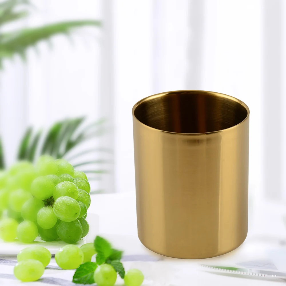 

Stainless Steel Cups 400ml Pint Drinking Double-layer Cups Metal Drinking Drinkware Single Wall Water Cup for Kids and Adults