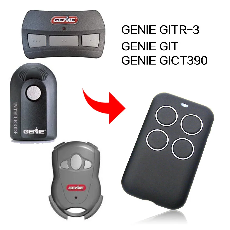 

GENIE GICT390 GIT GITR-3 remote control universal gate garage remote control GENIE remotes duplicator 433.92MHz