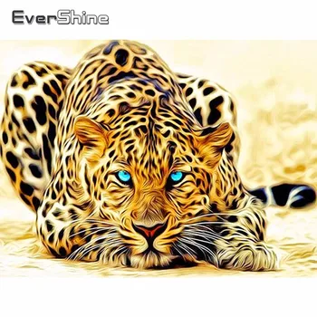 

Evershine 5D Diamond Painting Full Drill Square Animals Cross Stitch DIY Diamond Embroidery Sale Leopard Rhinestones Pictures