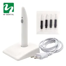 4 наконечника Стоматологическая гуттаперча зуб резец десен Endo Gutta Резак Гутта перча растворенный выключатель зуб резец отбеливающий инструмент