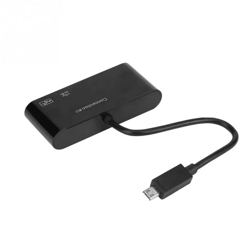 Микро USB к HDMI конвертер адаптер с OTG кард-ридер видео конвертер USB кабели для samsung galaxy S3/S4/S5/Note 2/Note 3