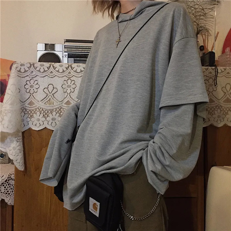 Весна 2019 новый мужской Молодежный японский Harajuku стиль пара длинный рукав