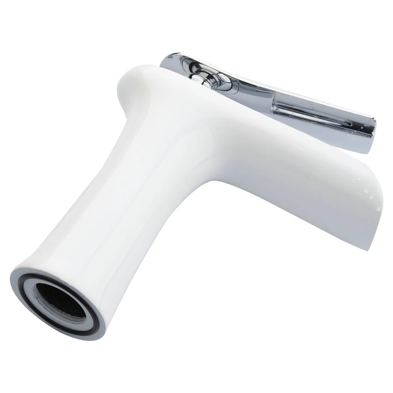 

New Copper Waterfall Bathroom Faucet Bathroom Basin Mixer Tap with Hot and Cold Water Black Brush Nickel Water Mixer