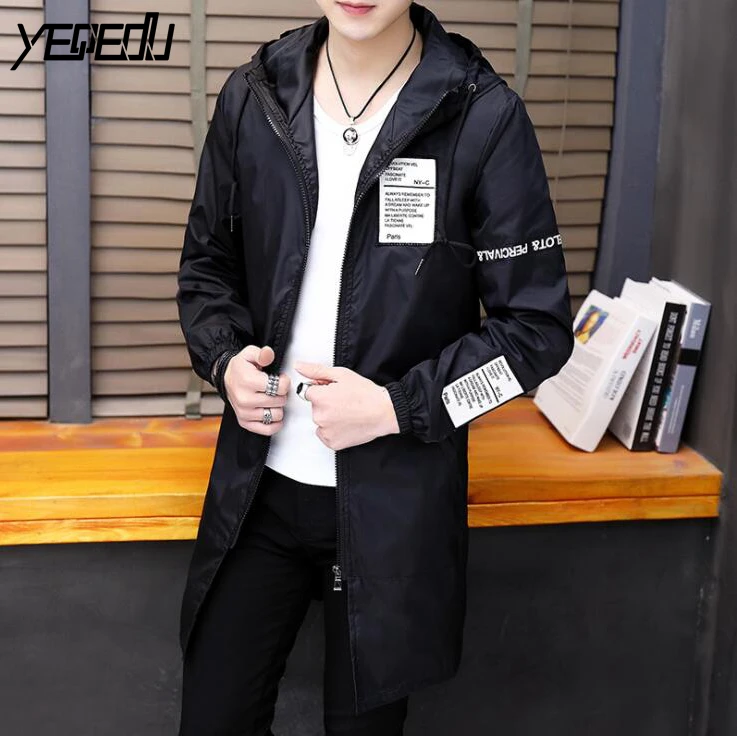 #3019 White/Black Coat Men With Hooded Preppy Style Hip Hop Jacket Streetwear Spring 2019 Thin Casual Jackets Plus Size 4XL 5XL #3019 White/Black Coat Men With Hooded Preppy Style Hip Hop Jacket Streetwear Spring 2019 Thin Casual Jackets Plus Size 4XL 5XL