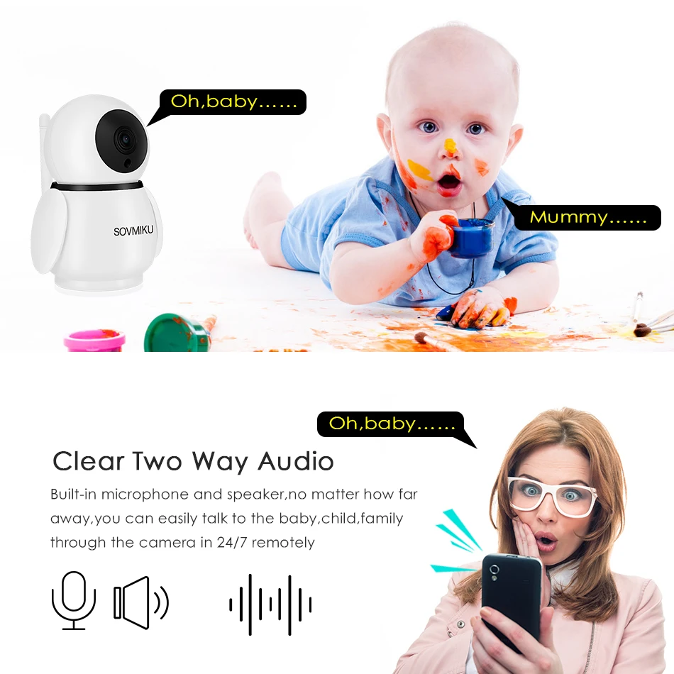 HD 1080P Wireless WIFI Camera Cloud Infrared Home Security IP Camera 2MP Baby Monitor Auto Tracking Surveillance Camera CCTV HD 1080P Wireless WIFI Camera Cloud Infrared Home Security IP Camera 2MP Baby Monitor Auto Tracking Surveillance Camera CCTV