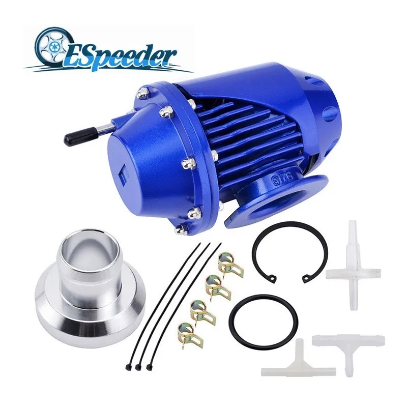 

ESPEEDER Universal Blow Off Valve Turbo Bov Ssqv 2 Ii Sqv Bypass Valve Blow Dump Blow Off Adaptor 8 PSI Car Engine Part Blue/Red