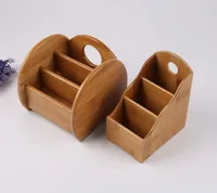Creative Bamboo Board Remote Control Storage Box Cosmetics Sundries Phone Knife Pen Coffee Table Stand Desktop Board Storage Box 1