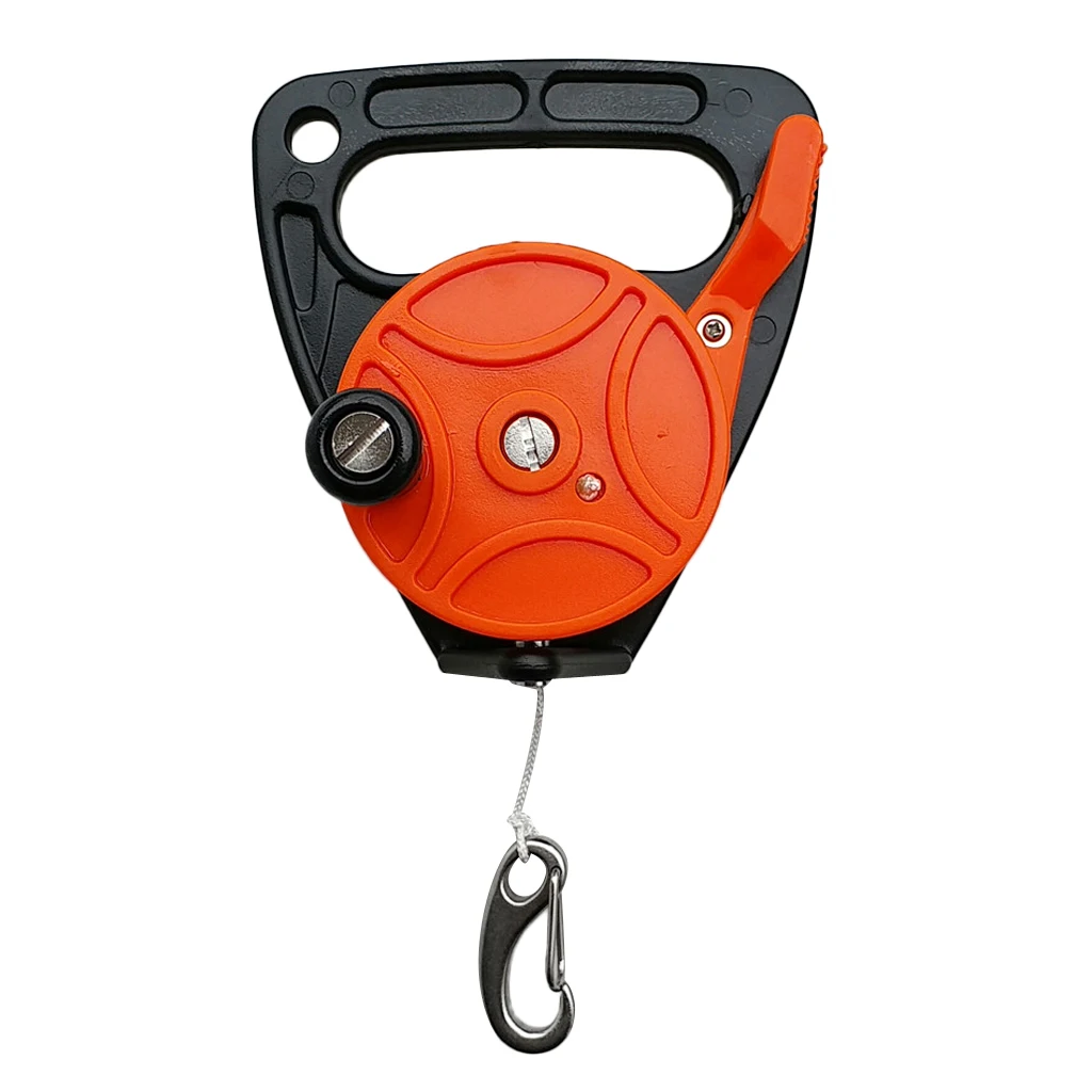 

Perfeclan Scuba Diving SMB Wreck Dive Reel Kayak Anchor & Handle 150ft Line Clip Thumb Stopper Diving Snap Hook