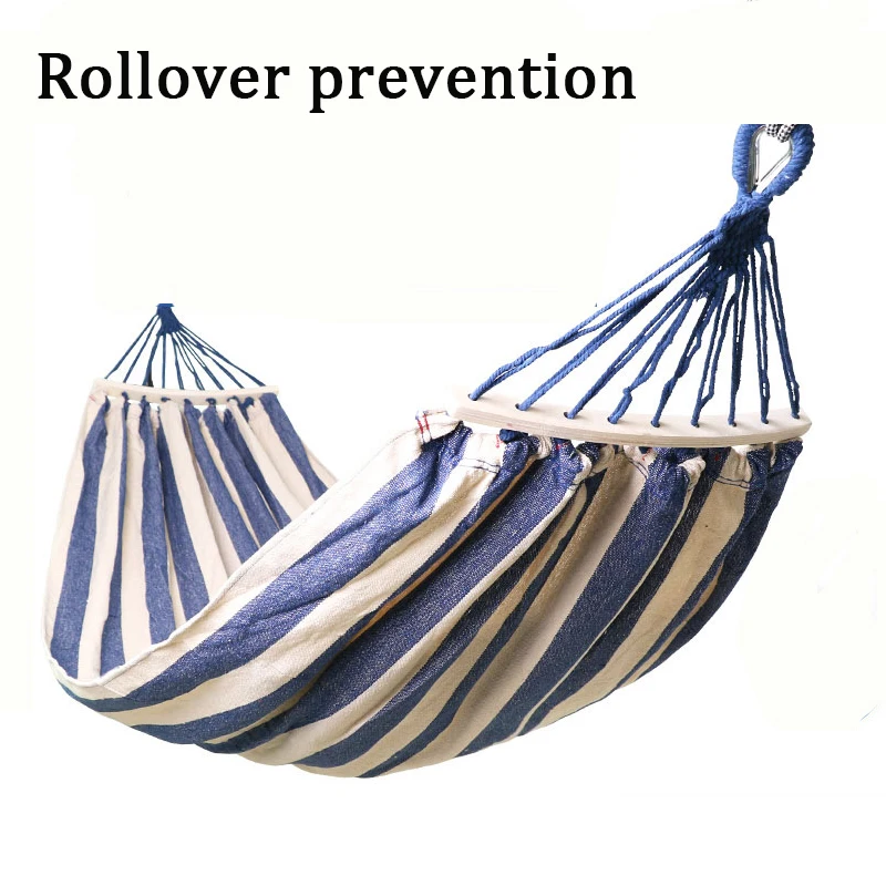 

Two-person Rollover Prevention Camping Hammock Chair Home Furniture Dorm Swing Foot Rest 40cm Wooden Bar Hanging Chair