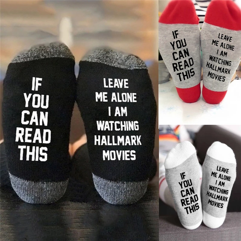 Fashion Unisex Men Women Business Casual Cotton Socks Spring Summer Autumn Winter Funny Words Personality Letter Print | Женская одежда