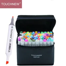 TOUCHNEW 30/40/60/80/168 Цвета двойной головой для рисования на спиртовой основе Маркеры Ручка для художника для рисования манга анимация расходные материалы