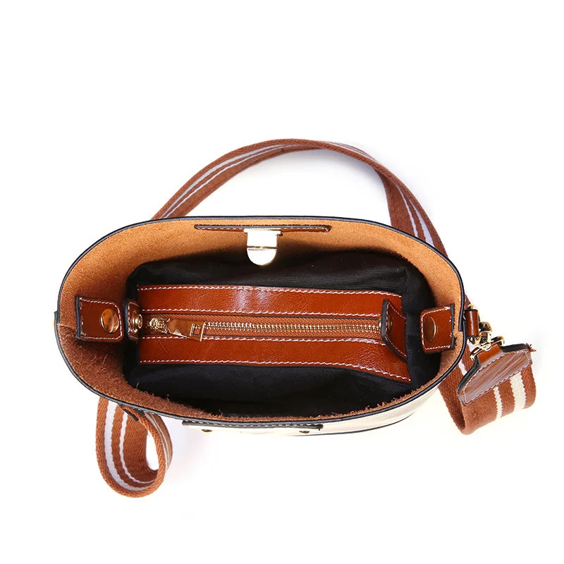 Kajie الفاخرة النساء جلد طبيعي دلو أكياس مصمم حقيبة يد صغيرة 2019 خمر النفط الشمع السيدات الكتف Crossbody أكياس Kajie الفاخرة النساء جلد طبيعي دلو أكياس مصمم حقيبة يد صغيرة 2019 خمر النفط الشمع السيدات الكتف Crossbody أكياس