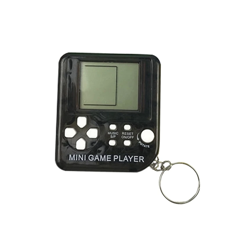 

Kids LCD Pocket Handheld Game Toys Mini Tetris Game Player Girl Boy Portable Music Educational Electronic Game Console Keychain