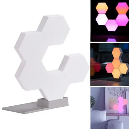 

5PCS Creative Geometry Assembly Smart Control Home Panel Light LED Night Light