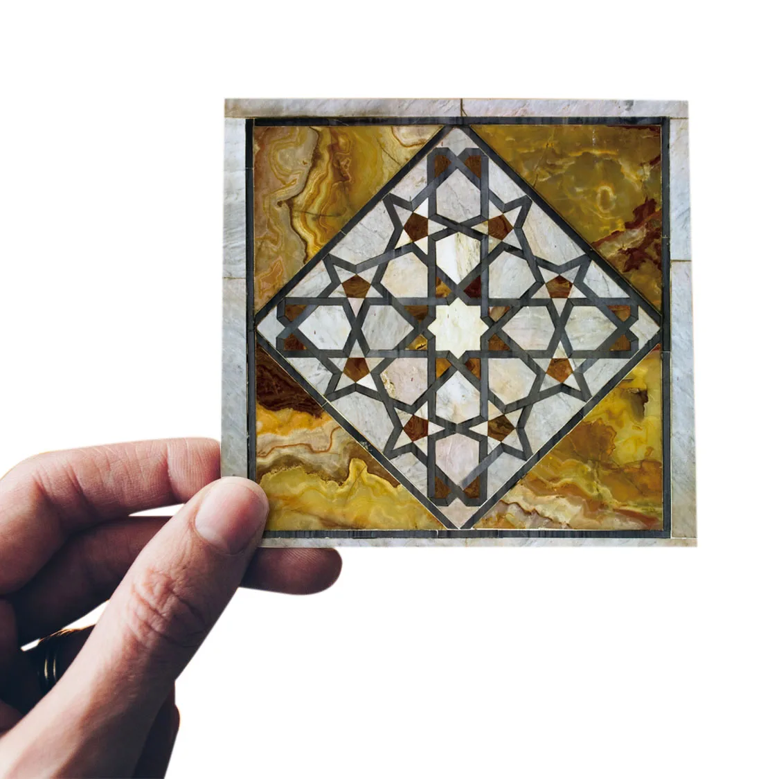 

10 x 10Cm 20Pcs 3D Arabian Style Floor Tile Diagonal Wall Sticker Living Room Bathroom Kitchen Tile Poster Wear-Resistant Floo