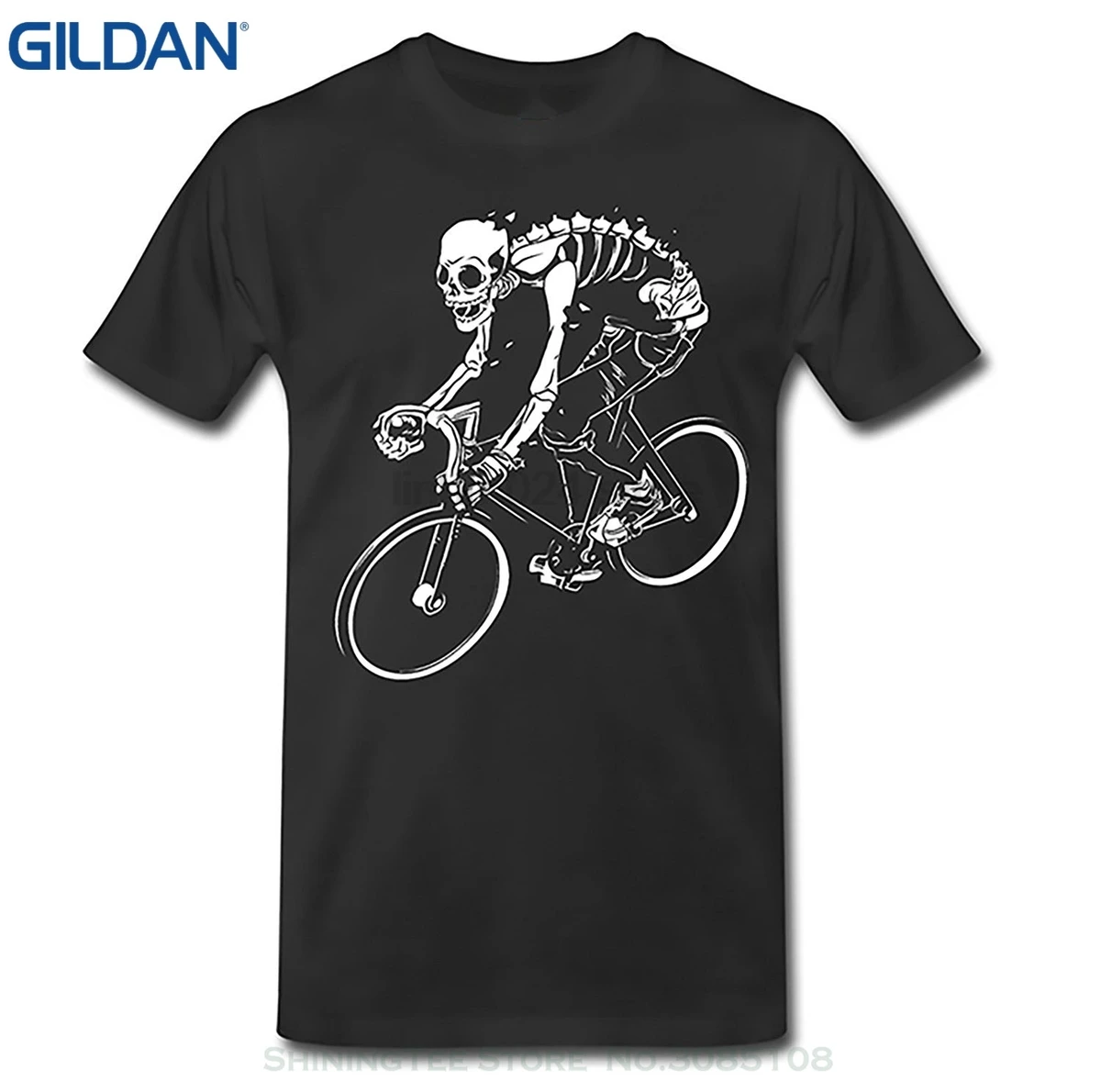 GILDAN Men Clothing Plus Size S M L Xl Xxl Bicycle Skeleton Biker Messenger Mens Tshirt Skull Cyclist GILDAN Men Clothing Plus Size S M L Xl Xxl Bicycle Skeleton Biker Messenger Mens Tshirt Skull Cyclist