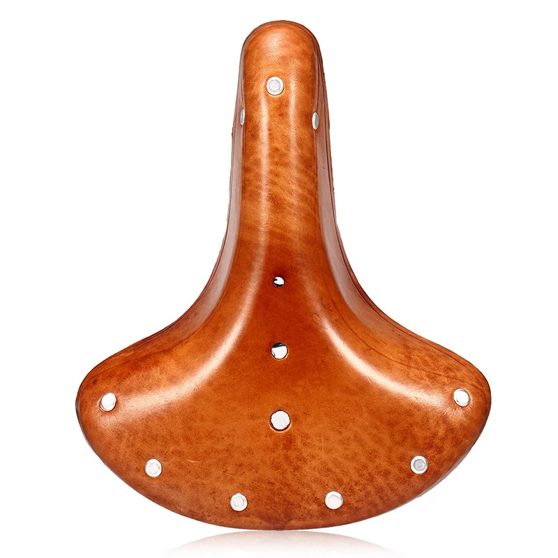 

NEW!! VINTAGE CLASSIC BROWN LEATHER BICYCLE CYCLING SADDLE SEAT COMFORTABLE PART
