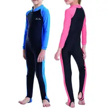 子供のダイビングスーツワンピース抗日光水着 UV 保護衣類クラゲ服少年少女のため(China)