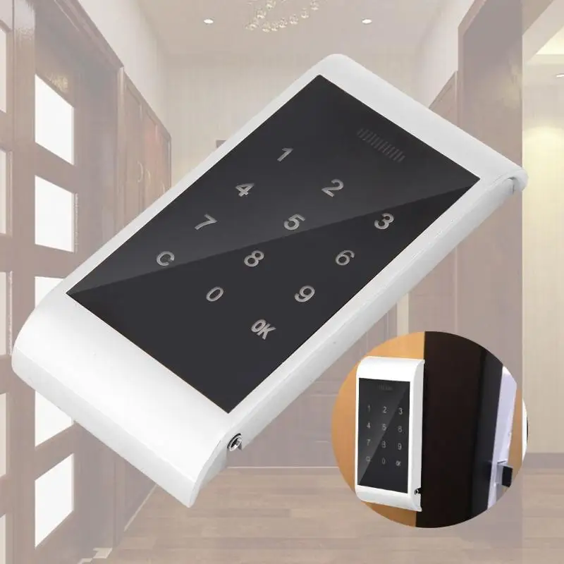 

Electronic Door Lock Drawer Combination Digital Security Cabinet Code Lock Touch Keypad Password Key Access Electronic Password