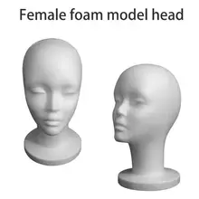 Практичный пенопластовый женский манекен головной парик подставки парики очки кепки дисплей держатель стенд для женщин стильная модель парикмахерские принадлежности