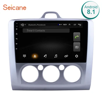 

Seicane Car Auto Radio 9" HD Touchscreen FM 2DIN Android 8.1 Multimedia Player For Ford Focus 2 Exi MT 2004-2011 GPS Navigation