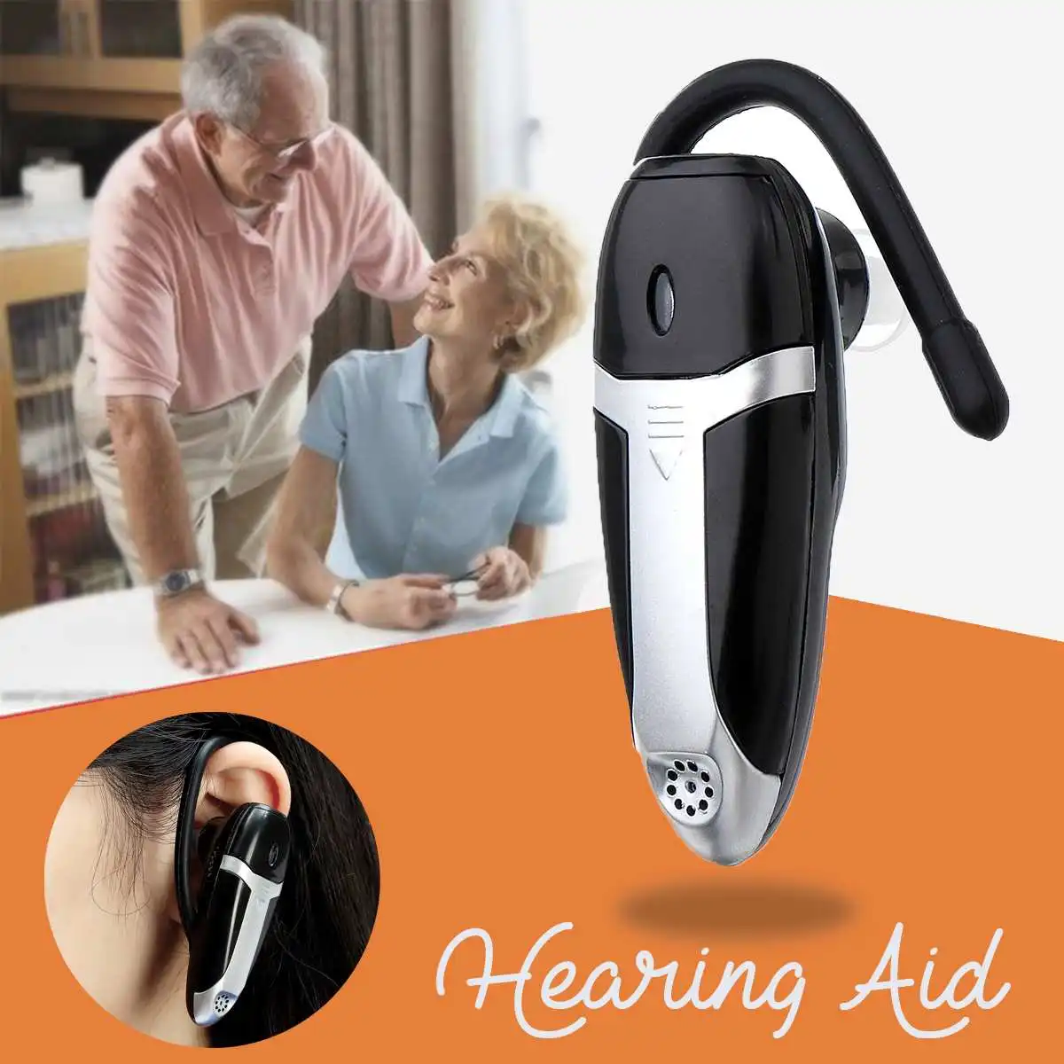 Battery Mini Digital Hearing Aid Sound Amplifiers Wireless Ear Aids for