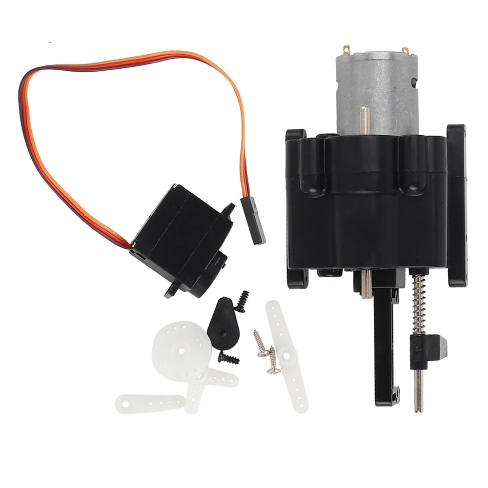 

RC Speed Change Gear Box w/ Motor and Servo for WPL B14 B16 B24 B36 C24 C14 2.4G RC Crawler Military RC Truck Parts Accessories